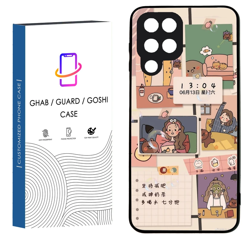 کاور قاب گارد گوشی طرح دخترانه کد 4 - TPU مناسب برای گوشی موبایل سامسونگ Galaxy A22 4G