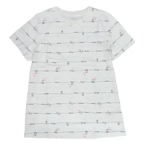 تی شرت آستین کوتاه زنانه پیریمارک مدل نخی طرح گربه ملوس 