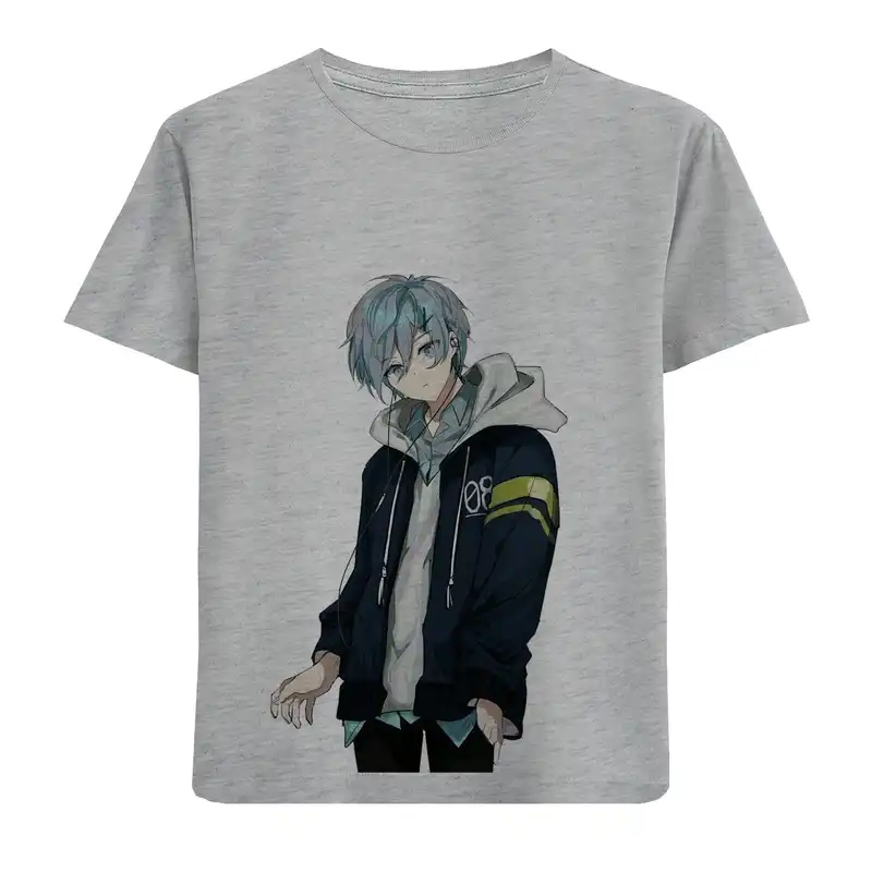 تی شرت آستین کوتاه پسرانه مدل انیمه N17