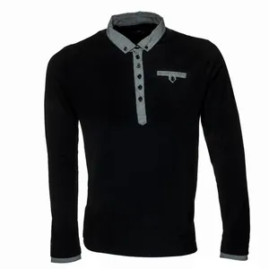 پولوشرت آستین بلند مردانه مدل آیس