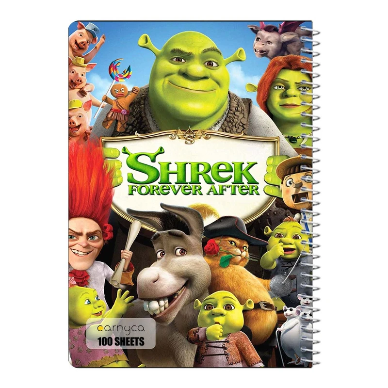 دفتر مشق 100 برگ سیمی کارنیکا طرح شرک Shrek کد 12631