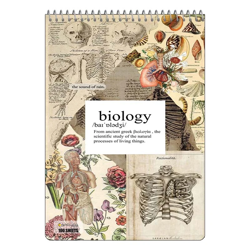 دفتر شطرنجی 100 برگ کارنیکا طرح زیست شناسی Biology کد 21449