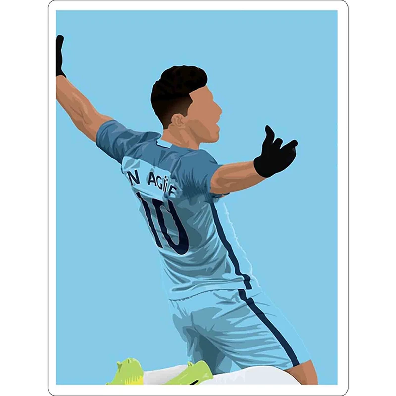 استیکر لپ تاپ طرح Sergio Aguero copy کد ST1632