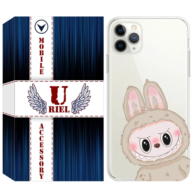 کاور یوریل مدل Clear کد 119 طرح لبوبو Labubu مناسب برای گوشی موبایل اپل iPhone 11 Pro Max