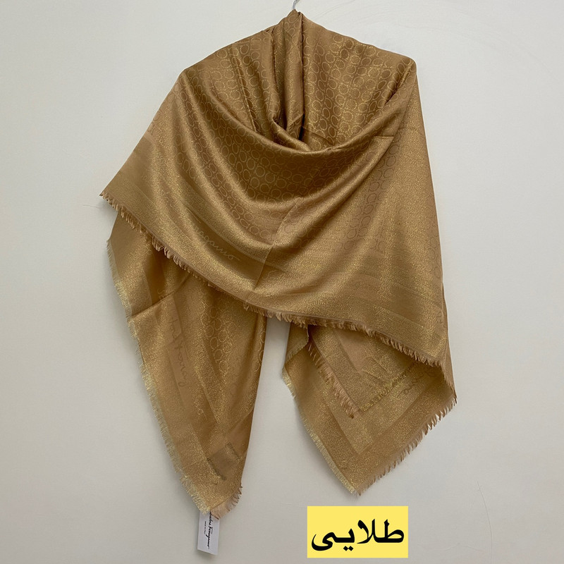 روسری زنانه مدل نخی ژاکارد لمه دار