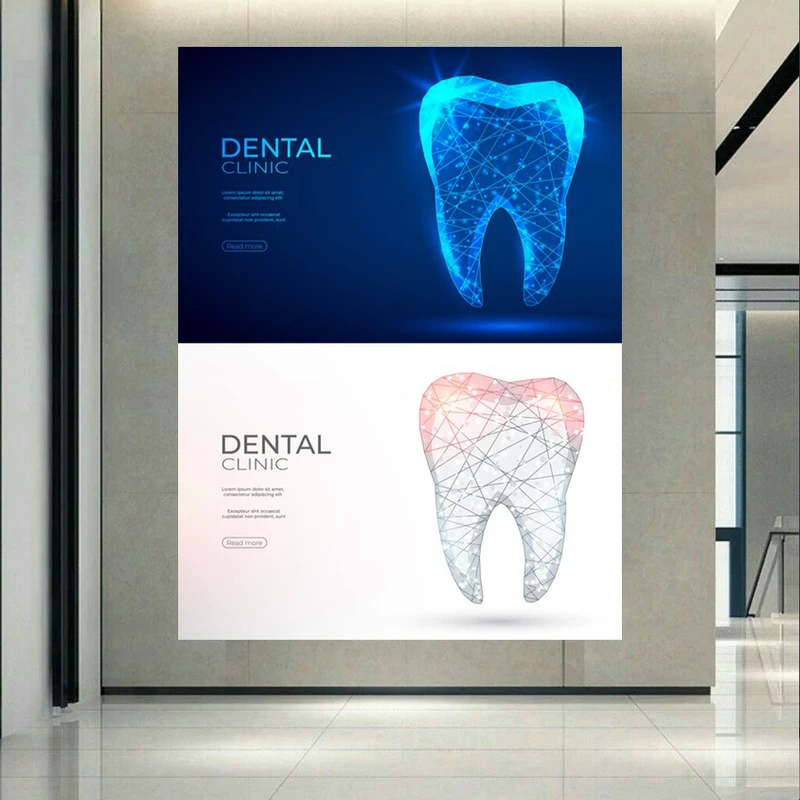 پوستر دیواری طرح دیجیتال دندان مدل کلینیک دندانپزشکی کد AR304354