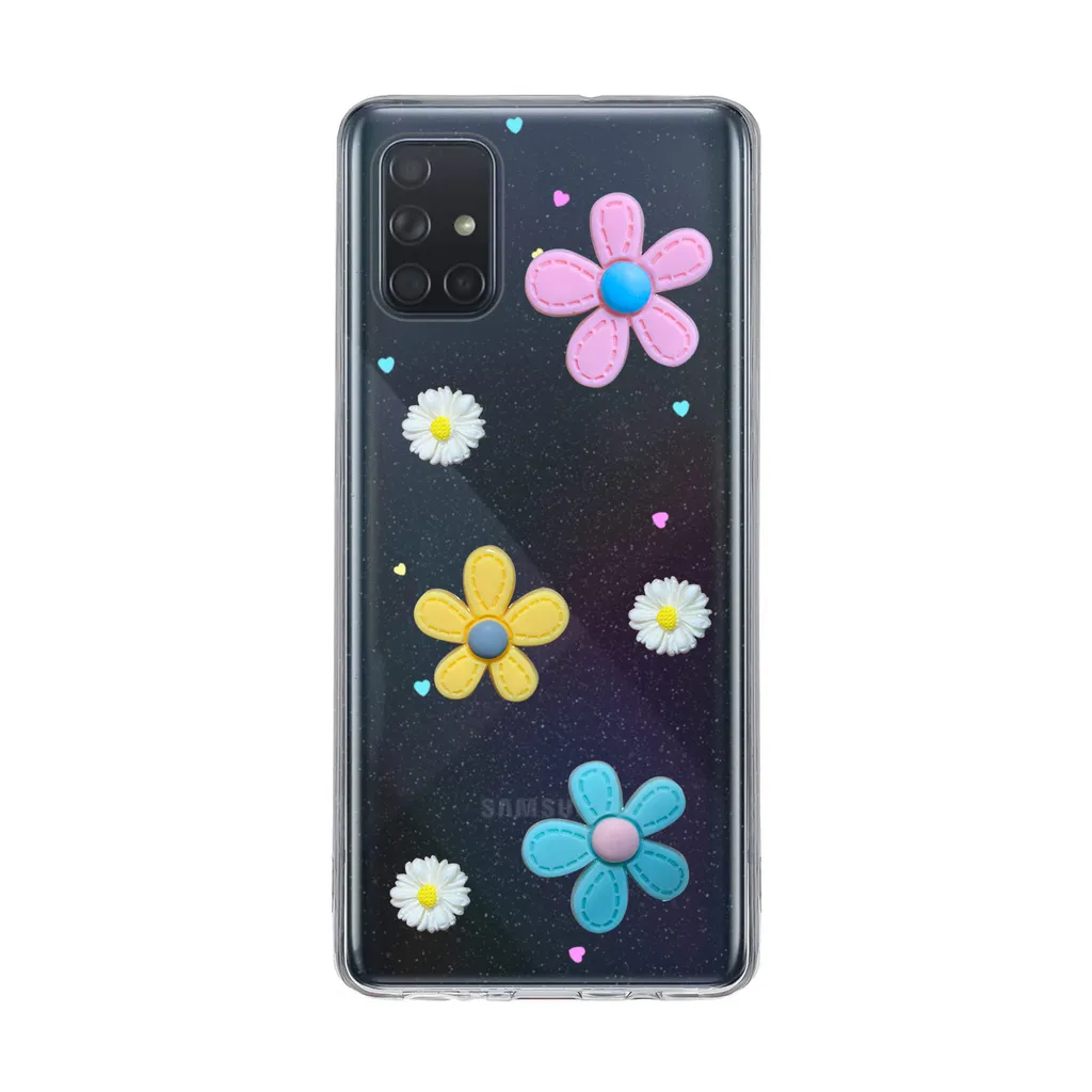 کاور دکین مدل Fanzy طرح گل مناسب برای گوشی موبایل سامسونگ Galaxy A51