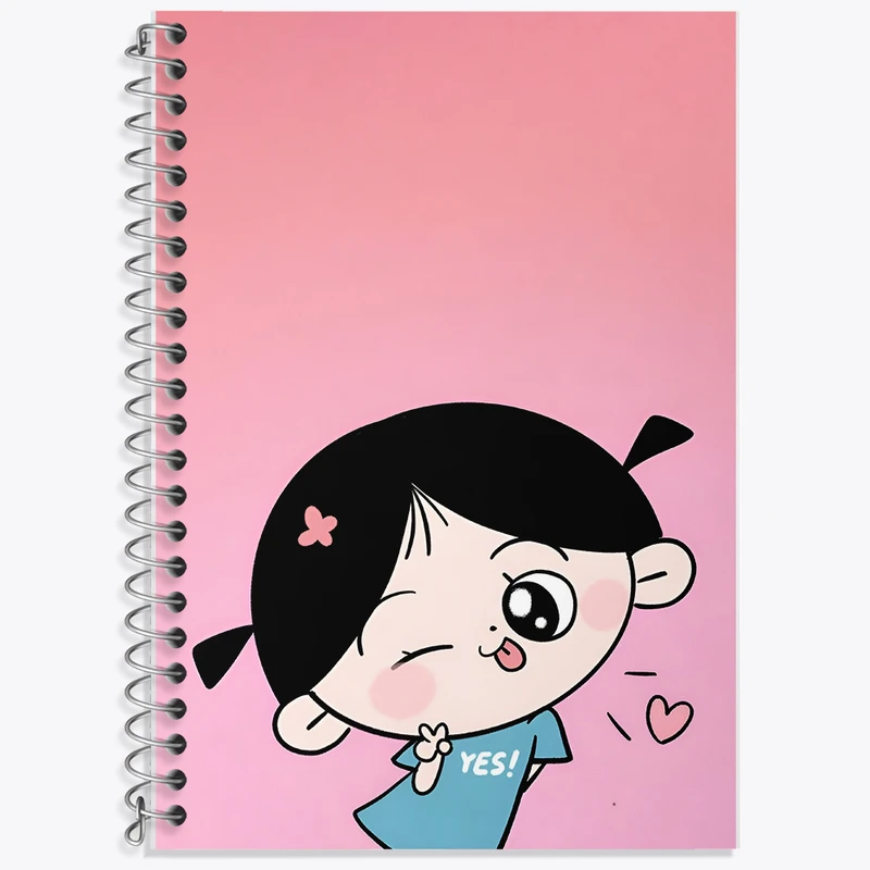 دفتر نت موسیقی 50 برگ خندالو طرح دخترانه کیوت کد F5821