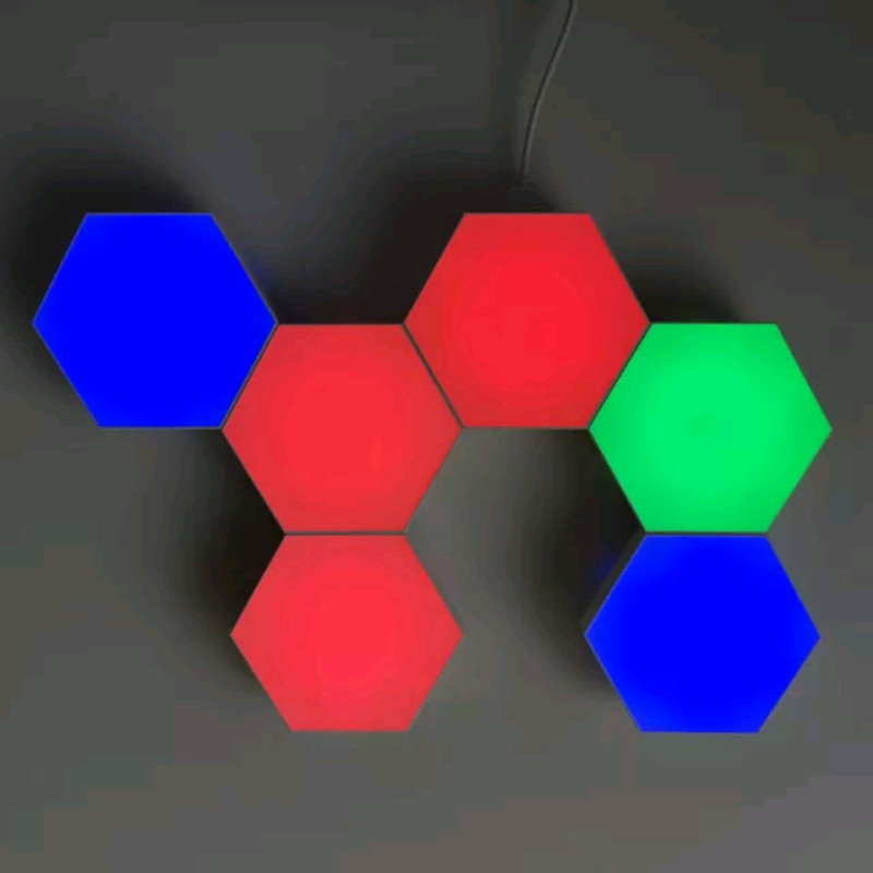 چراغ تزئینی مدل بلوتوثی طرح RGB بسته 6 عددی