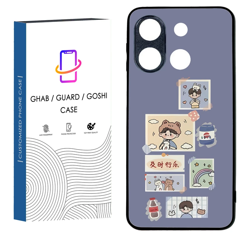 کاور قاب گارد گوشی طرح دخترانه کد 46 - tpu مناسب برای گوشی موبایل وکال V۰ / V۰ Plus