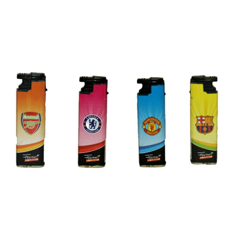  فندک طرح لیگ فوتبال مجموعه 4 عددی