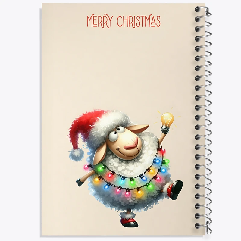 دفتر مشق 100 برگ خندالو طرح کریسمس (Christmas) کد F5166