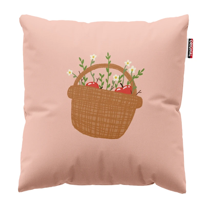 کوسن پاد آفرین مدل پینترستی گل کد PK304255 سایز 30*30 سانتی متر
