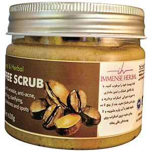 اسکراب لایه بردار پوست ایمنس هربال مدل قهوه بزرگ  وزن 620 گرم