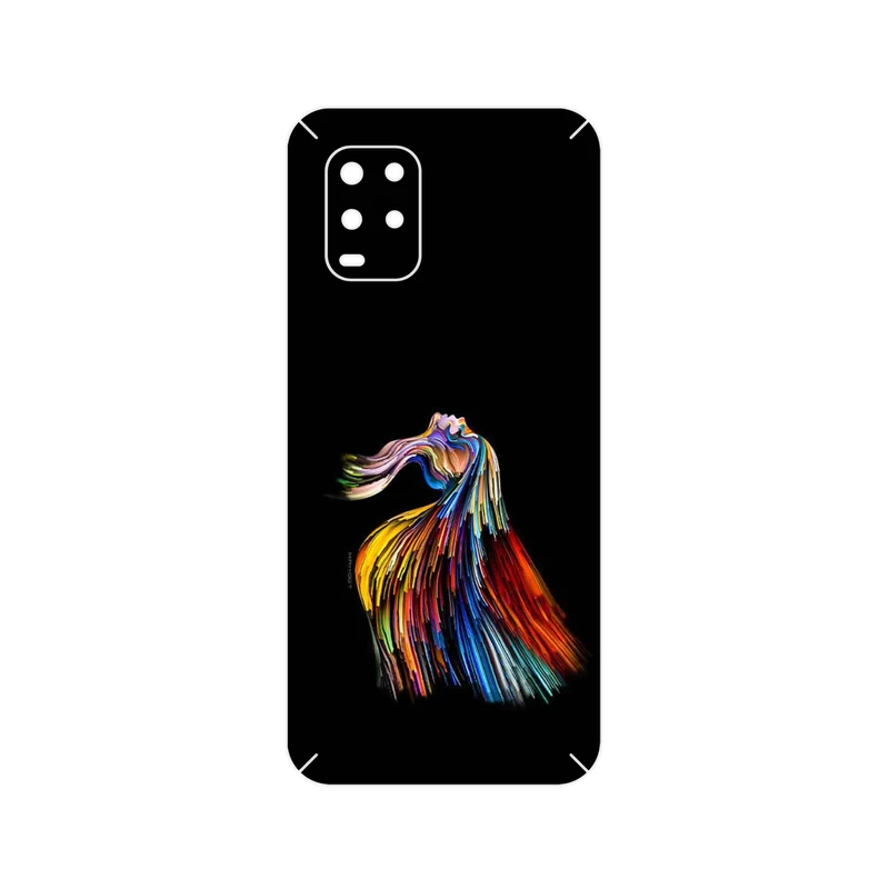 برچسب پوششی ماهوت مدل Rainbow Hair Digital Art مناسب برای گوشی موبایل شیائومی Mi 10 Lite 5G
