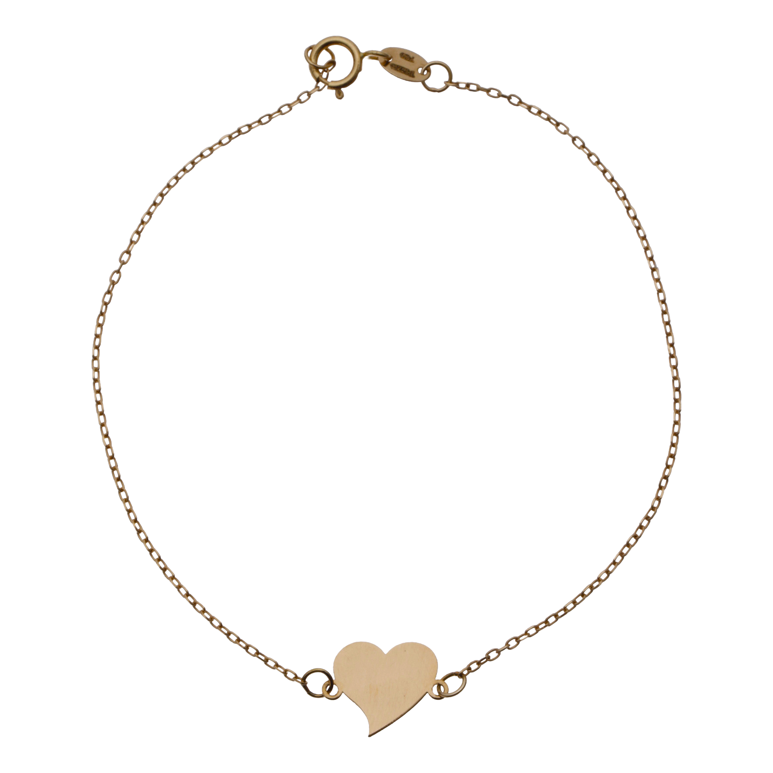 دستبند طلا 18 عیار زنانه مایا ماهک مدل MB1612 طرح قلب