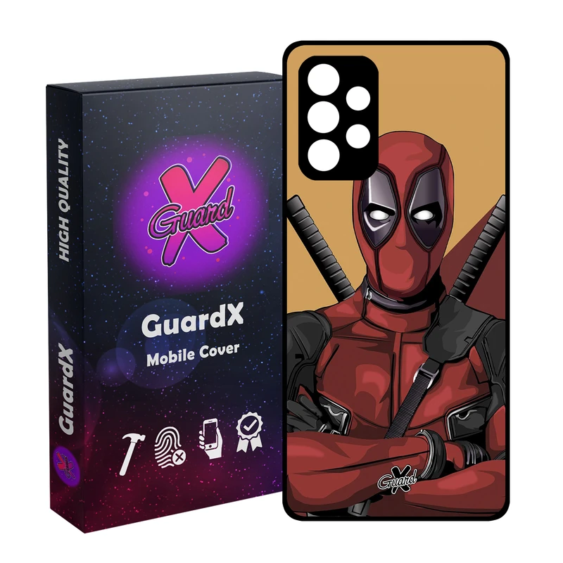 کاور گارد ایکس طرح Dead Pool مدل Glass10091 مناسب برای گوشی موبایل سامسونگ Galaxy A33 5G