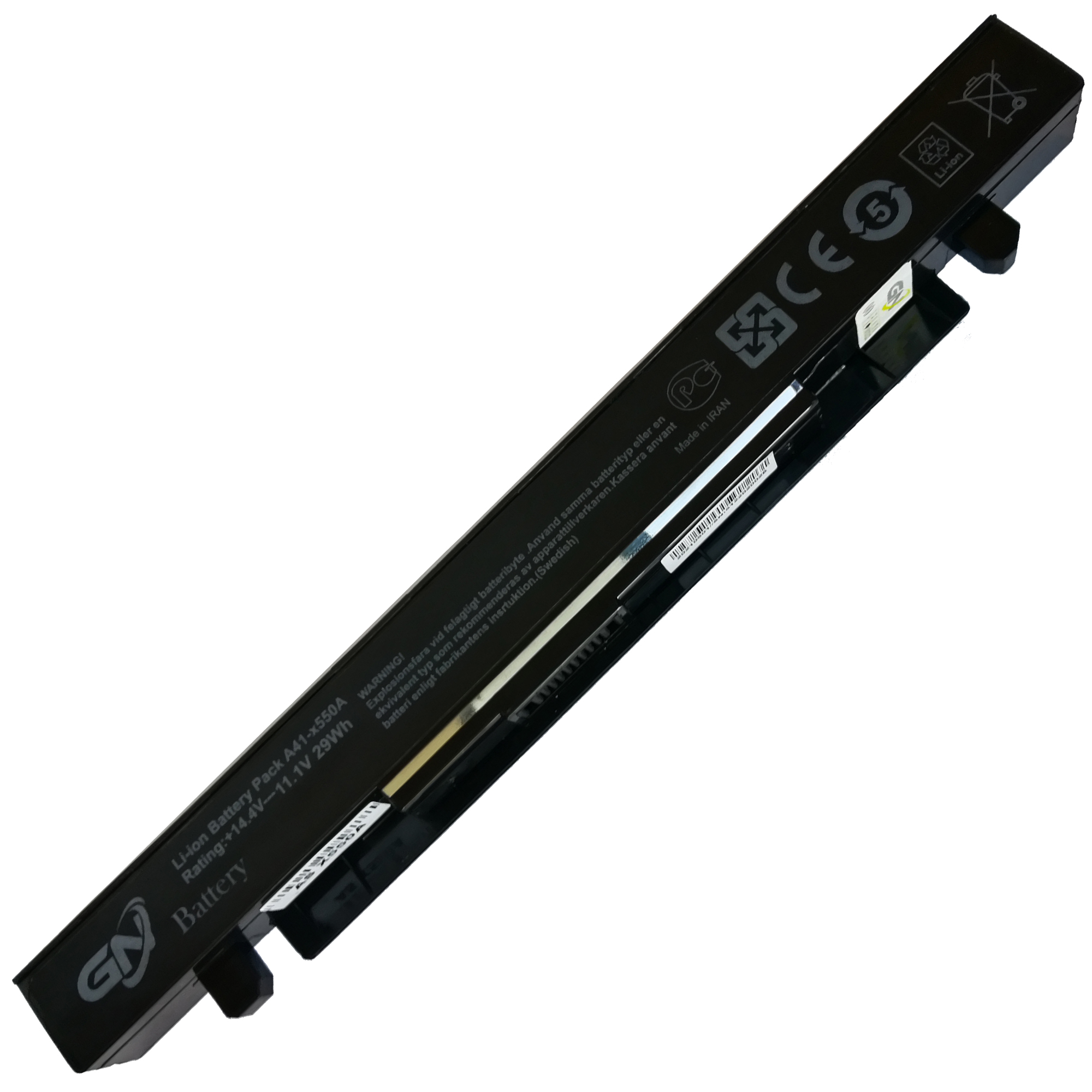 باتری لپ تاپ 4 سلولی گلدن نوت بوک جی ان مدل A41-X550a مناسب برای لپ تاپ ایسوس X550/X450/X552/K550/X452/F550/A450/K450