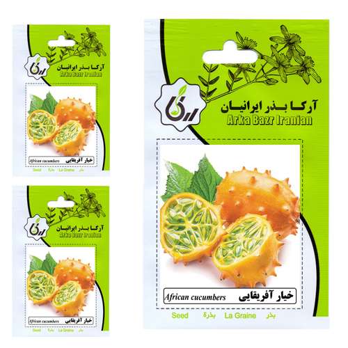 بذر خیار آفریقایی آرکا بذر ایرانیان کد ARK-111 مجموعه 3 عددی
