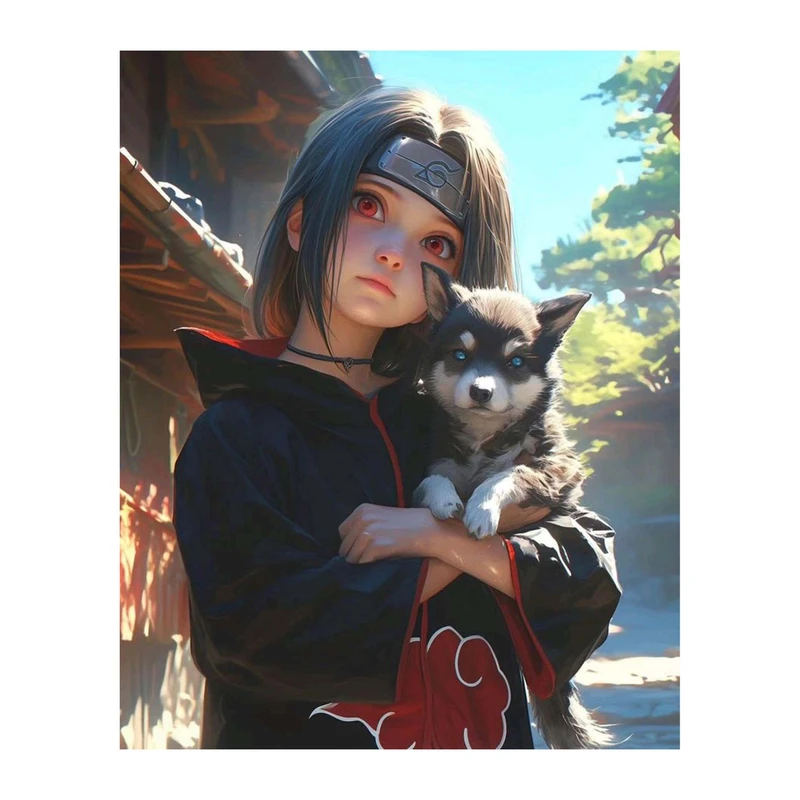 استیکر لپ تاپ و موبایل مدل انیمه طرح ناروتو اوچیها ایتاچی کد 1606