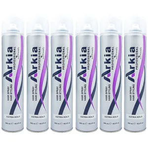 اسپری آرکیا مدل اسپری مو 500 میل هارد حجم میزان قدرت حفظ حالت مو میلی لیتر