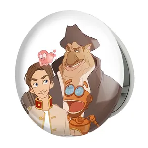 آینه جیبی خندالو طرح انیمیشن سیاره گنج Treasure Planet مدل تاشو کد 13764 