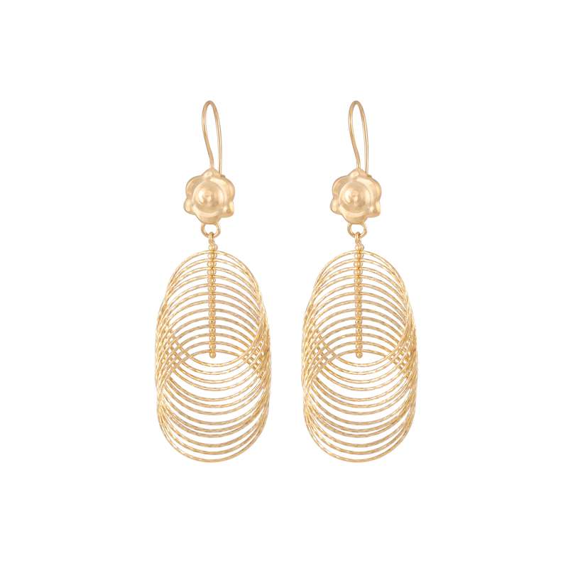 گوشواره طلا 18 عیار زنانه کد G880