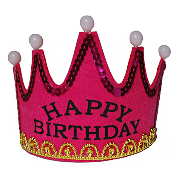 تاج تولد مدل HBD چراغدار