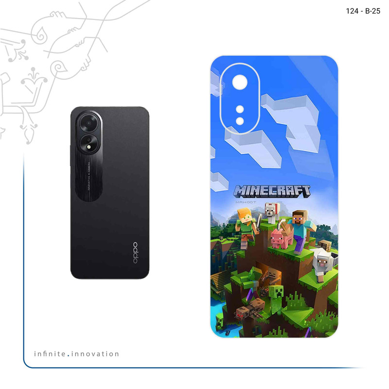 برچسب پوششی ماهوت مدل Minecraft_Game مناسب برای گوشی موبایل اپو A38