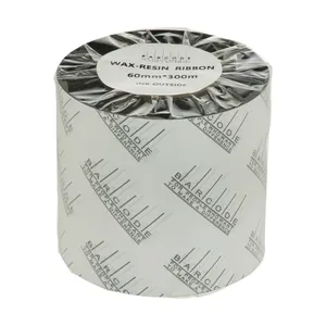 ریبون پرینتر لیبل زن بارکد مدل Wax-Resin 60 mm x 300 m