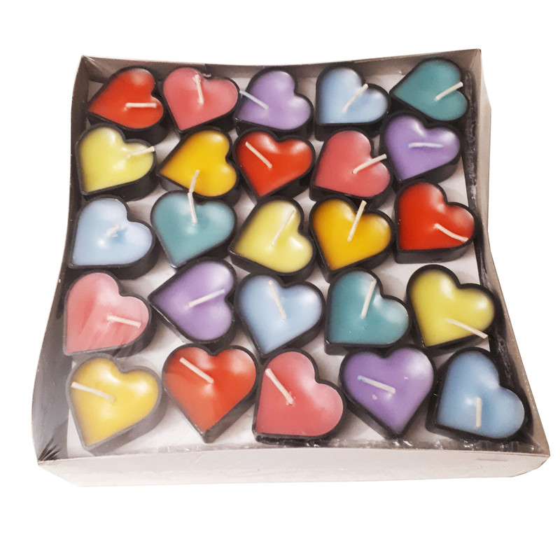 شمع وارمر مدل قلبی مجموعه 100 عددی 