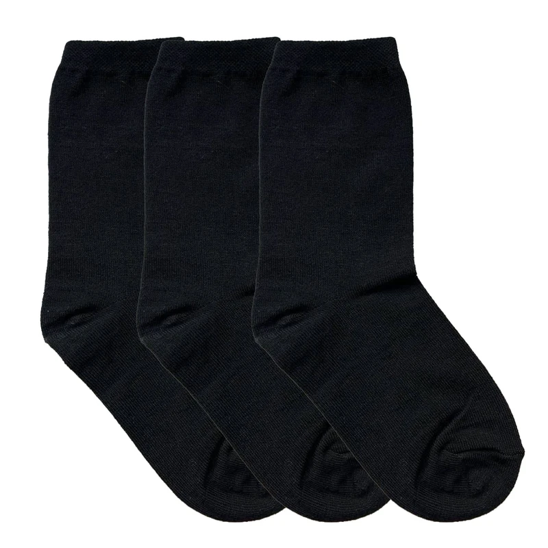 جوراب ساق بلند پسرانه مدل ساده کد M3 مجموعه 3 عددی