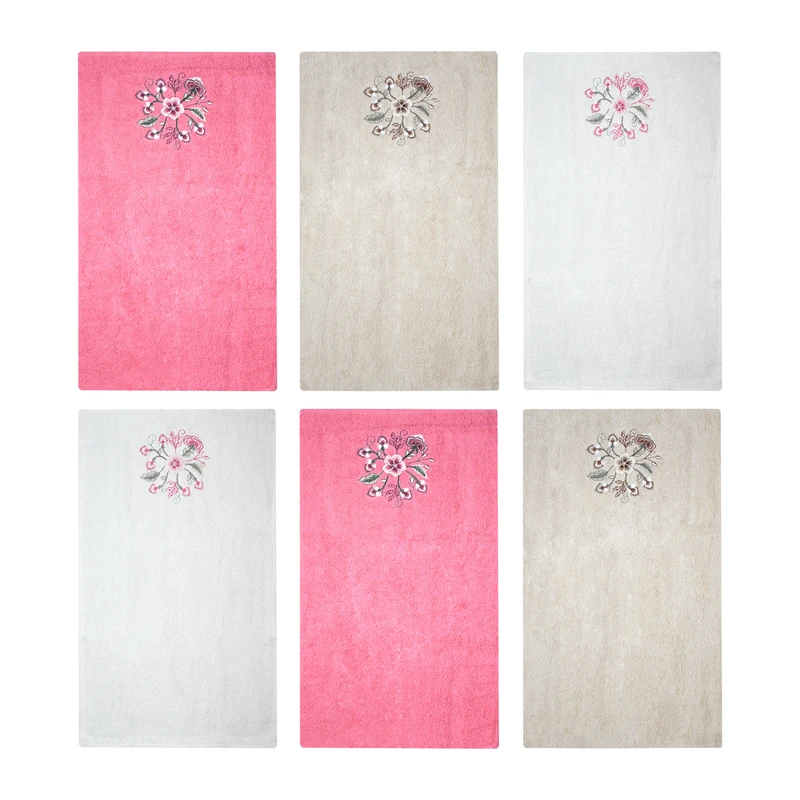 حوله آشپزخانه ربکا مدل R-52341 سایز 30x50 سانتی متر مجموعه 6 عددی