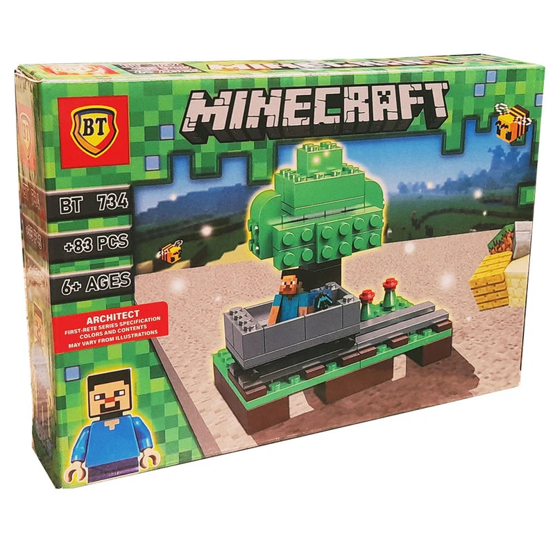 ساختنی 83 تکه ناب سل مدل بی تی ماینکرافت کد 83pcs Minecraft build 734
