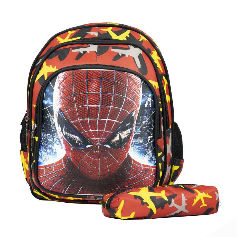کوله پشتی مدل Spider-Man کد 8-251 به همراه جامدادی