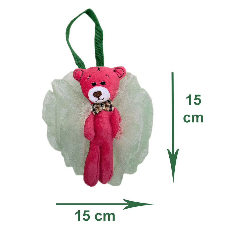 لیف حمام کودک مدل پلنگ صورتی کد 01