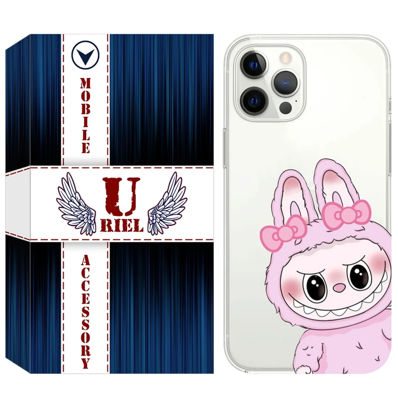 کاور یوریل مدل Clear کد 118 طرح لبوبو Labubu مناسب برای گوشی موبایل اپل iPhone 13 Pro Max