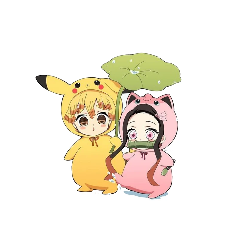 استیکر لپ تاپ و موبایل مدل انیمه طرح شیطان کش زنیتسو آگاتسوما demon slayer Zenitsu Agatsuma کد 772