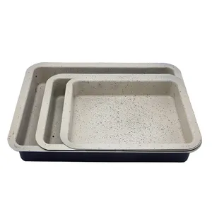 ست 3 پارچه تابه مدل مستطیل