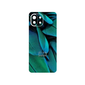 MAHOOT Green Feather Cover Sticker for Xiaomi 11 Lite 5G NE