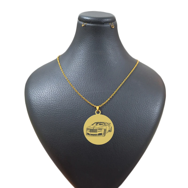 گردنبند زنجیری هایکا طرح ماشین کد jh.h 149