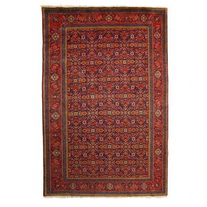 فرش قدیمی دستباف شش و نیم متری طرح واگیره کد 4103306