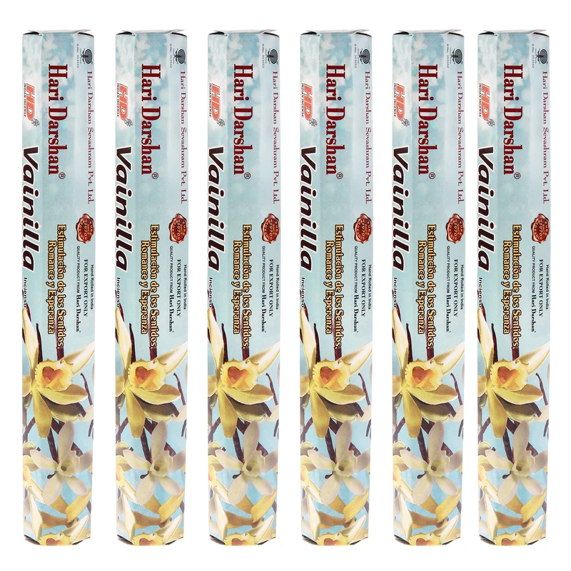 عود اچ دی مدل Vanila رایحه وانیل 6 بسته 20 عددی
