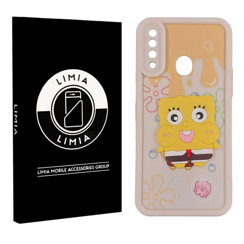 کاور لیمیا مدل سولید لنزدار طرح عروسکی برجسته مناسب برای گوشی موبایل سامسونگ Galaxy A20s