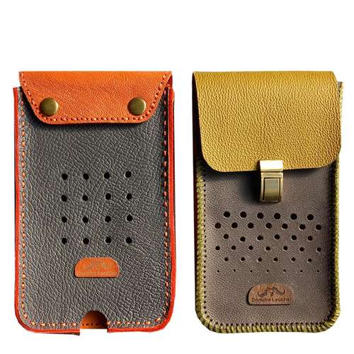 کیف گردنی چرم دانوب مدل:D.L.087 مجموعه دو عددی