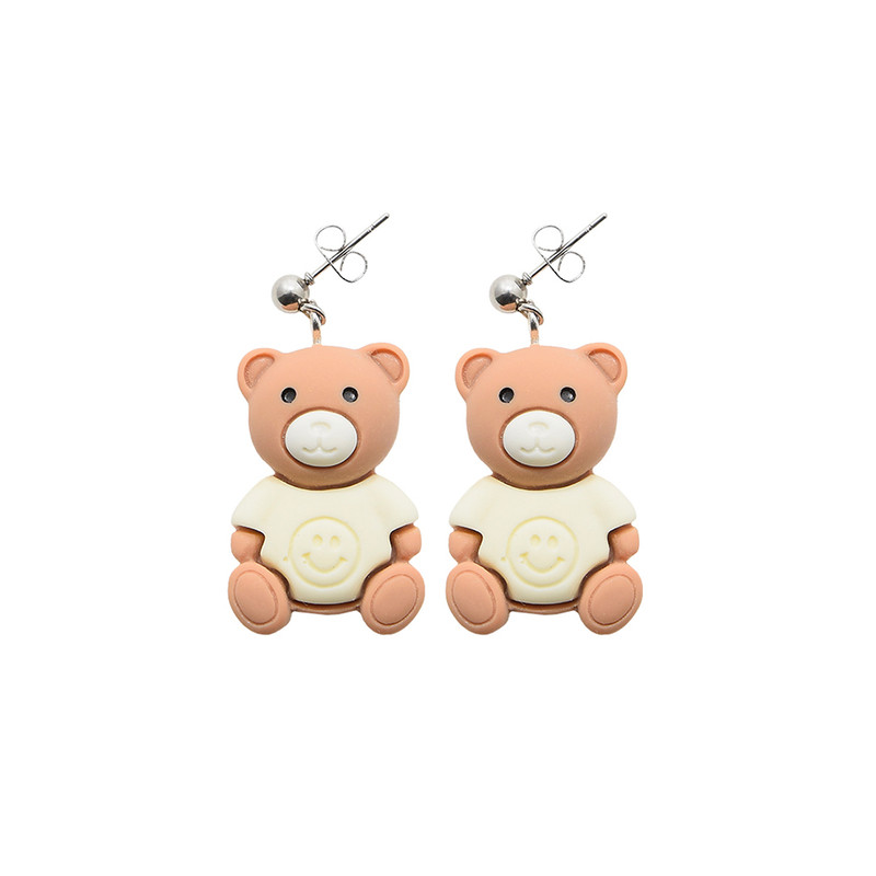 گوشواره دخترانه دلنار گالری مدل تدی اسمایلی گوشواره دخترانه دلنار گالری مدل تدی اسمایلی