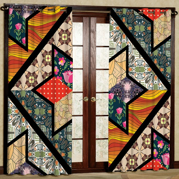 پرده مدل مخمل پانچی کد 7051 سایز 280x140 سانتی متر