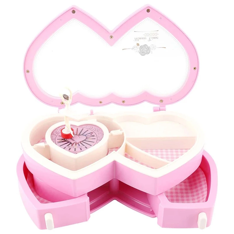 عکس شماره 14 : جعبه موزیکال مدل دو قلب طرح نگهداری جواهرات کد8464817