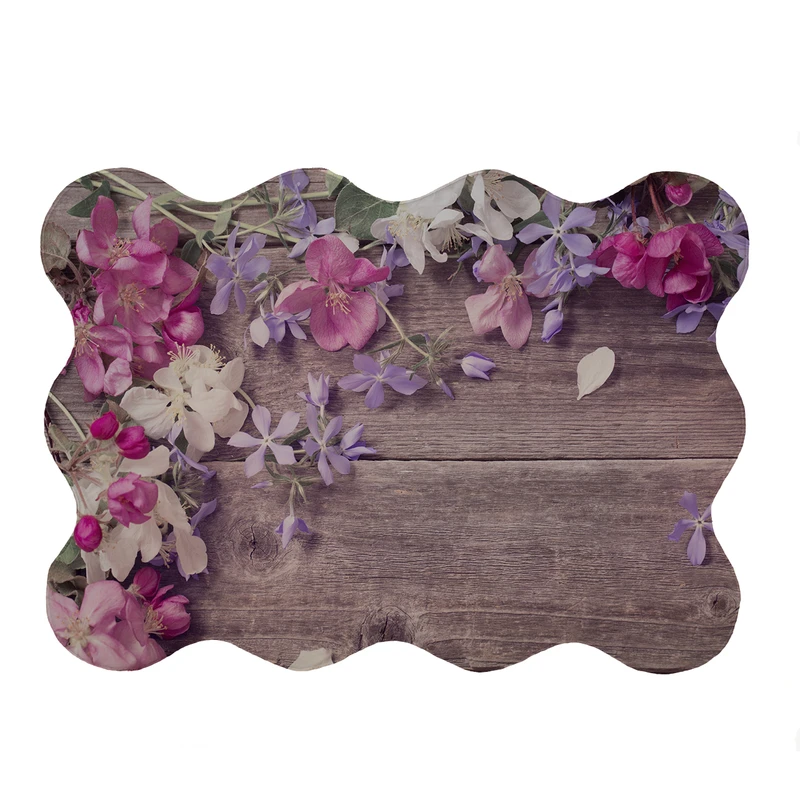 پادری مدل دالبر طرح گل کد 5302 سایز 80x110 سانتی متر