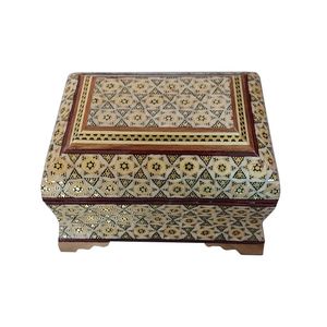 جعبه جواهرات خاتم کاری مدل داخل جیر K006